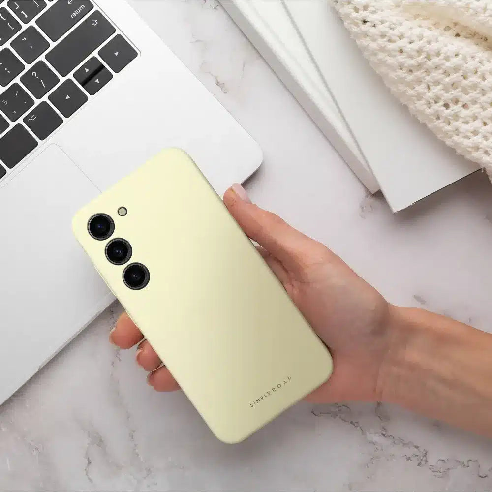 Roar Cloud-Skin maska za SAMSUNG GALAXY A15 4G / A15 5G svijetlo žuta