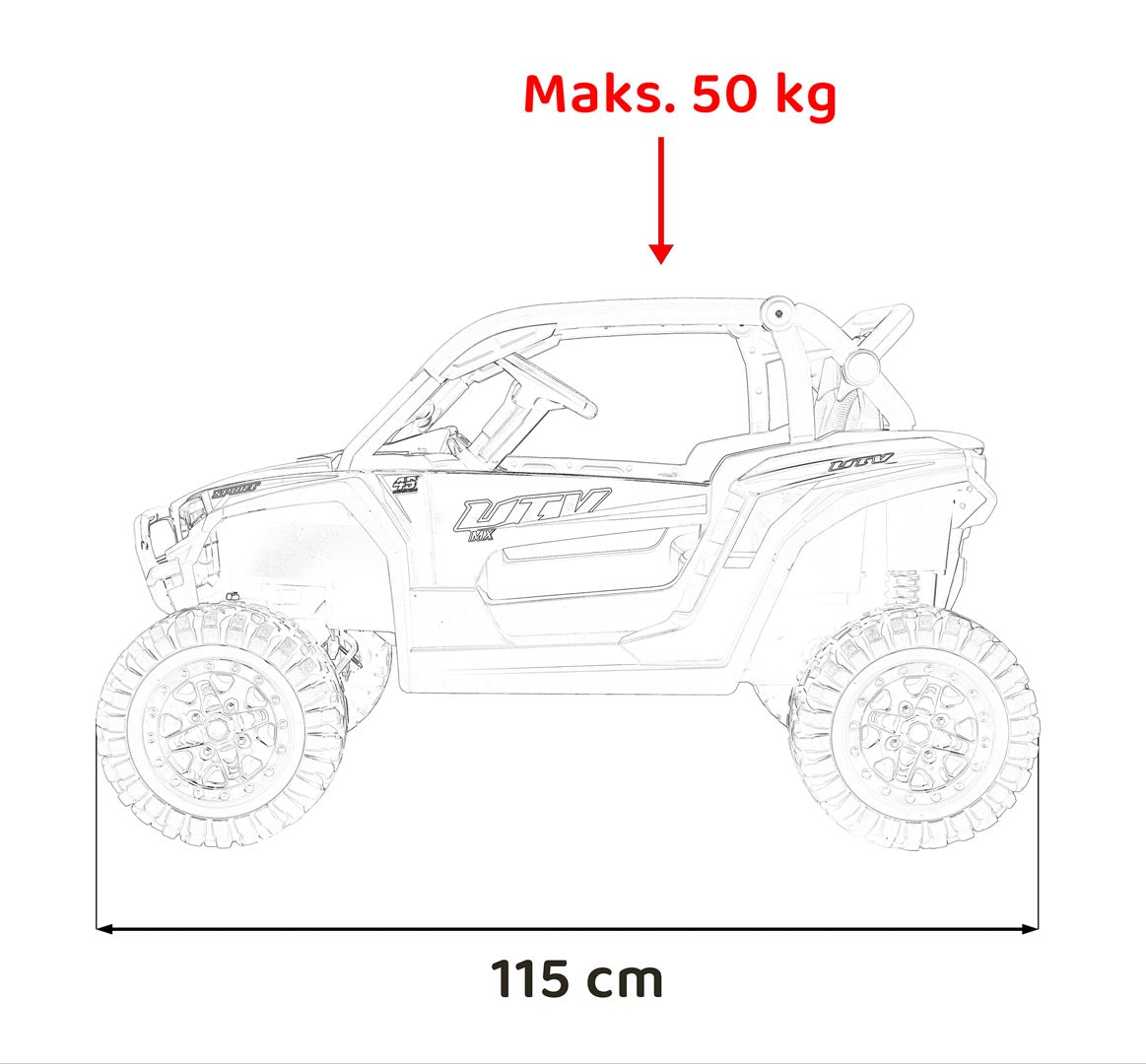 Buggy na akumulator KCK 4x4 - crveni