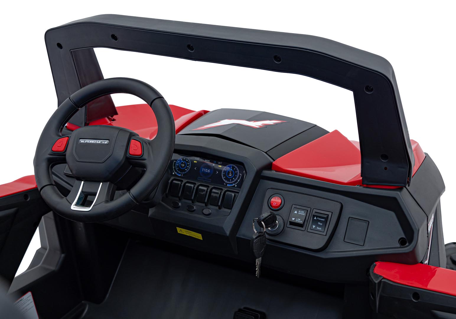 Buggy na akumulator UTV-MX 2000N - dvosjed - crveni