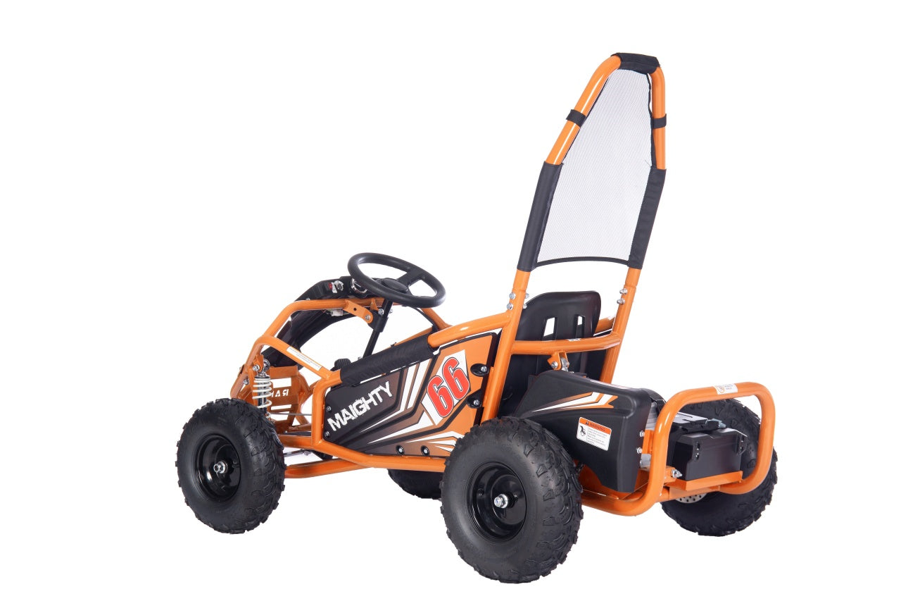 Go-kart na akumulator MAIGHTY 1000W - narančasti