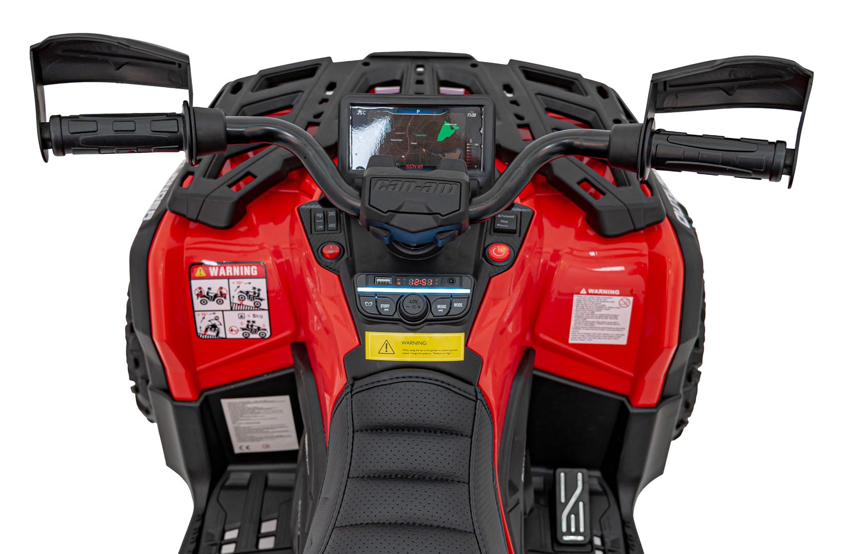 Quad na akumulator Can-Am Outlander ATV 4x4 200W - crveni