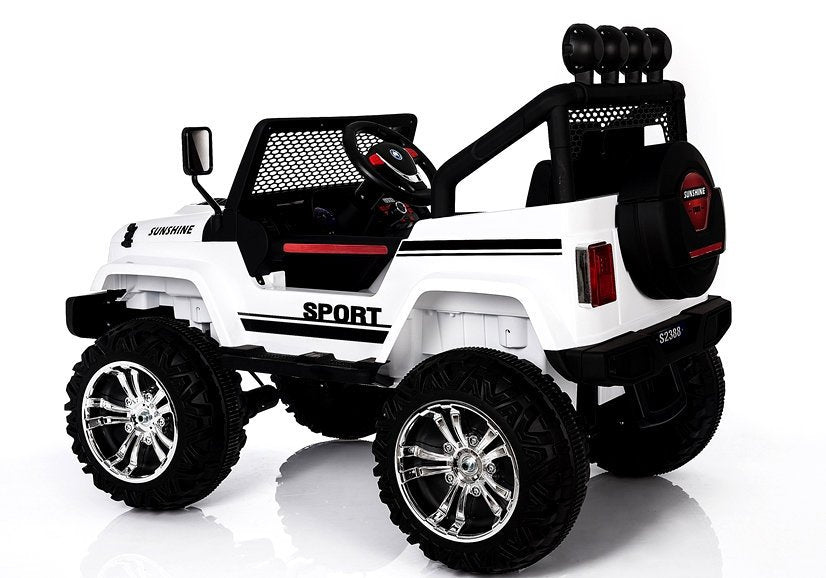Auto na akumulator S2388 Jeep 4x4 - bijeli