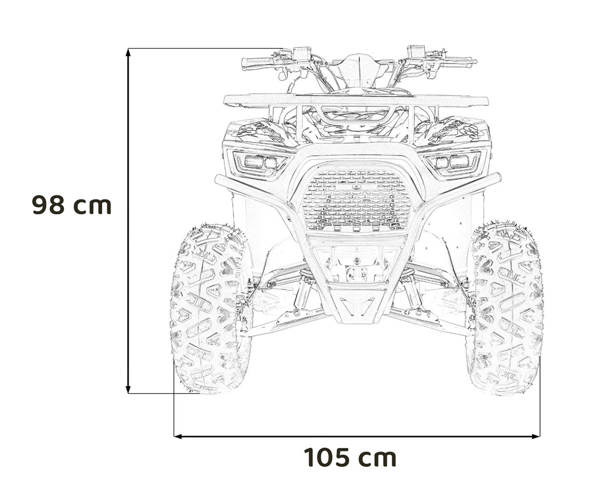 Quad na benzin 120CC DISCOVERER - narančasti