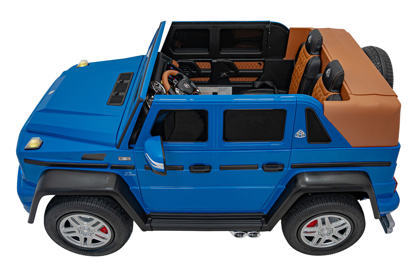 Licencirani auto na akumulator Mercedes Benz MAYBACH G650 STRONG - dvosjed - plavi