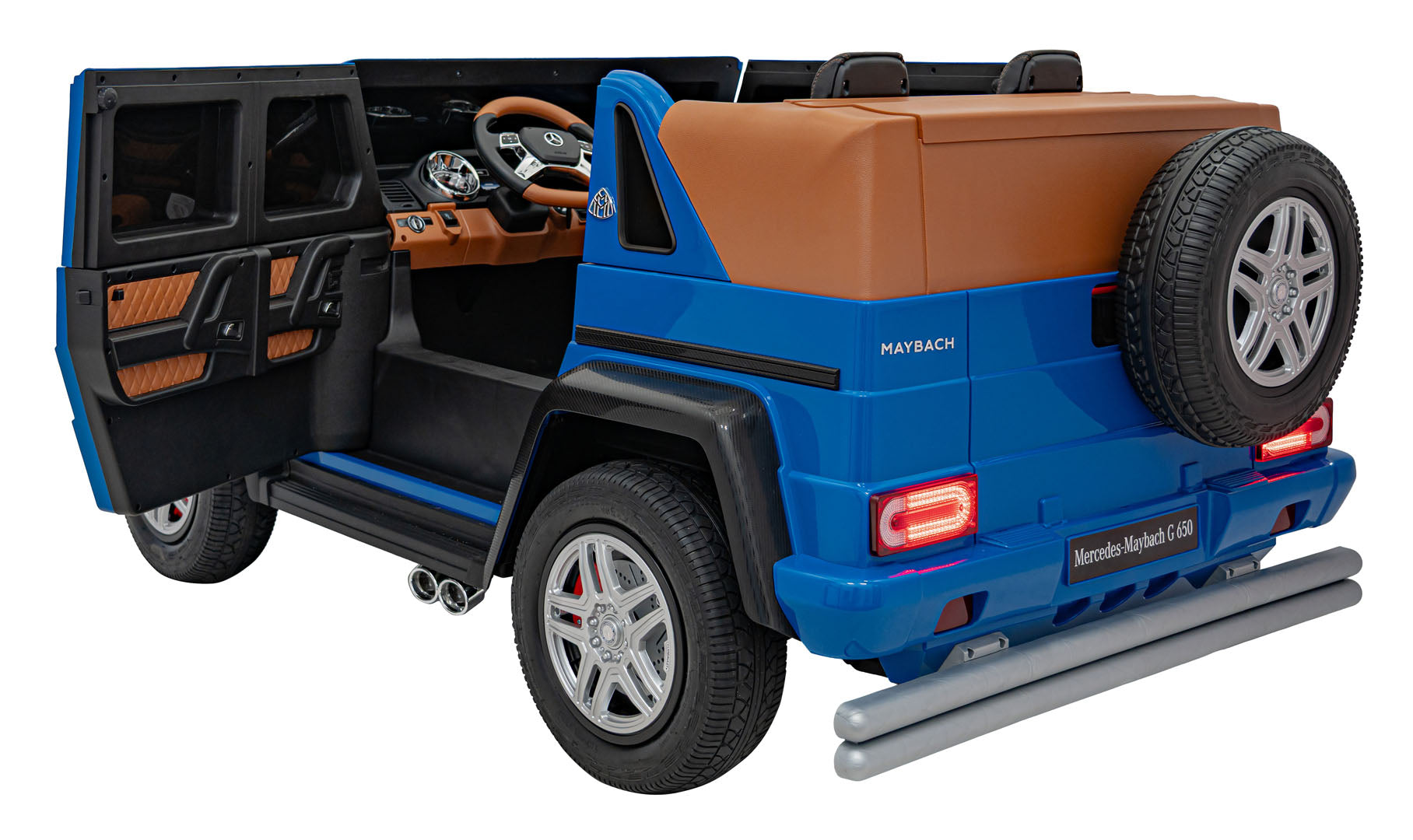 Licencirani auto na akumulator Mercedes Benz MAYBACH G650 STRONG - dvosjed - plavi