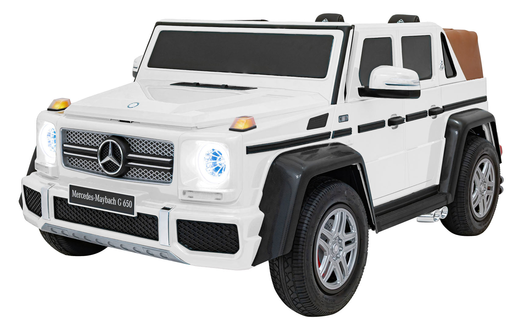 Licencirani auto na akumulator Mercedes Benz MAYBACH G650 STRONG - dvosjed - bijeli