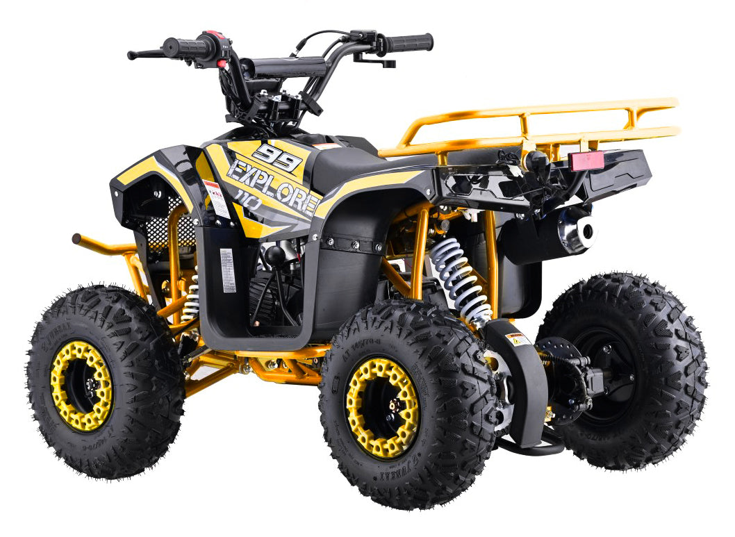 Quad na benzin 110CC EXPLORER - žuti