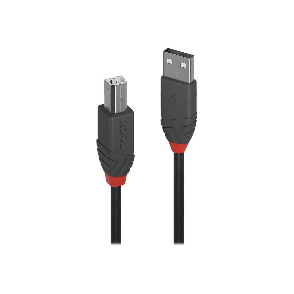 Lindy 36673 USB kabel 2 m USB 2.0 USB A USB B Crno