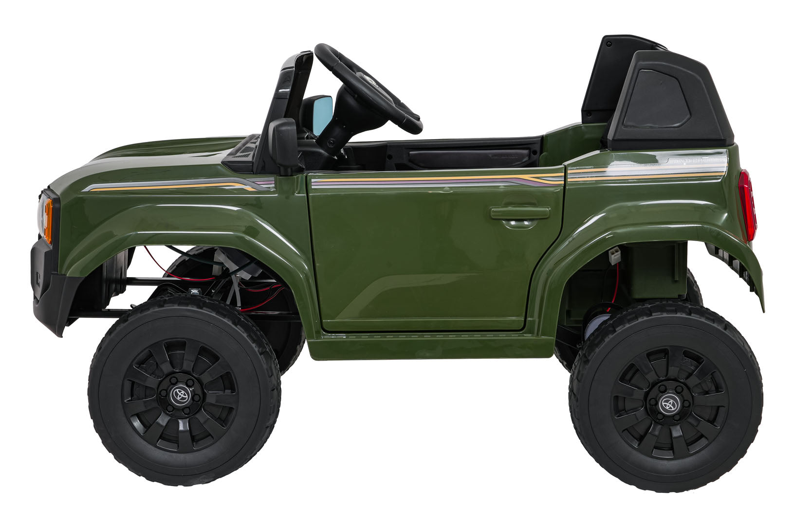 Licencirani auto na akumulator Toyota Land Cruiser PRADO 4x4 - tamno zeleni