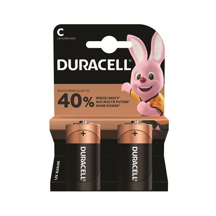 Duracell 2 LR14 C Baterija za jednokratnu upotrebu Alkalne