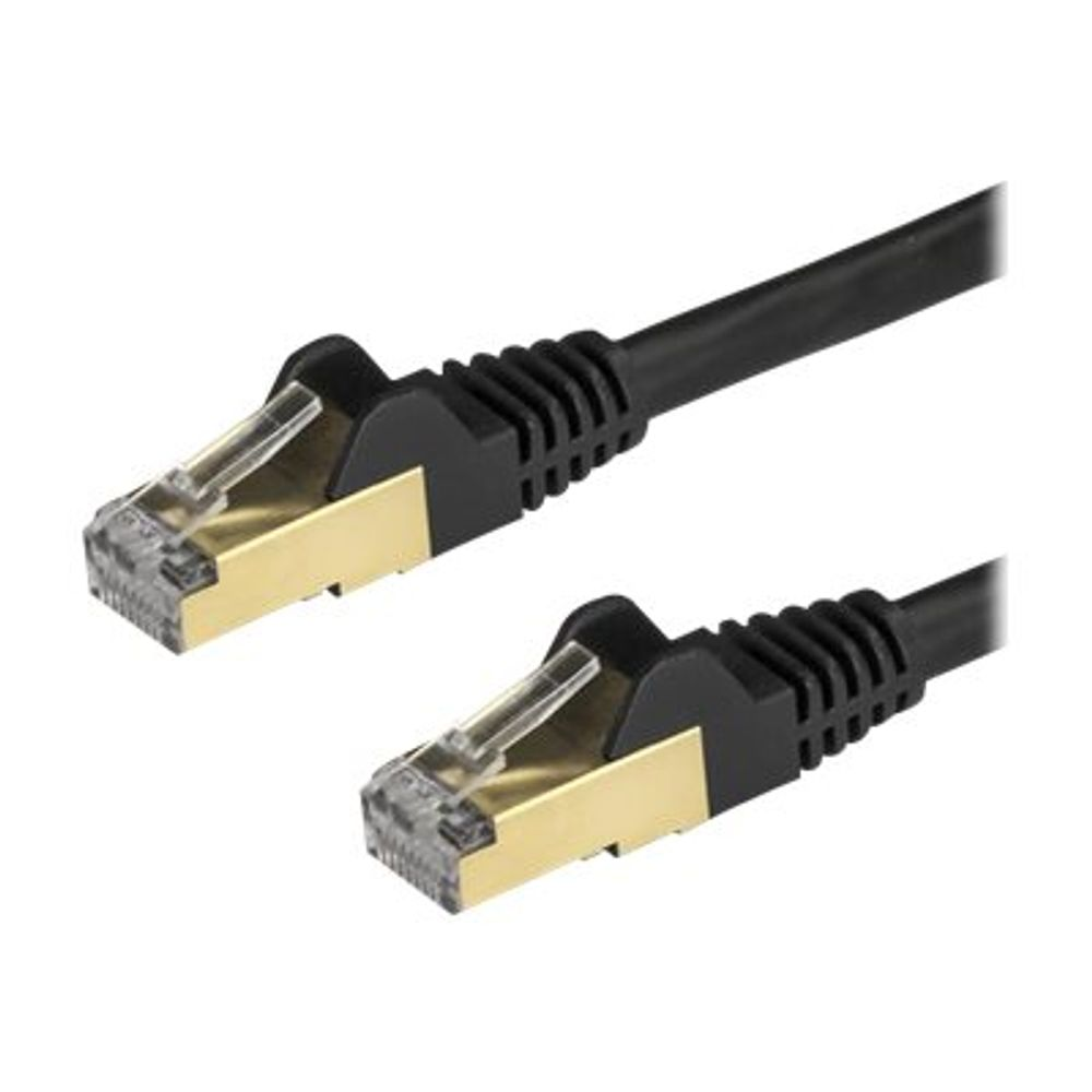 StarTech.com 6ASPAT150CMBK kabel za umrežavanje Crno 1,5 m Cat6a U/FTP (STP)