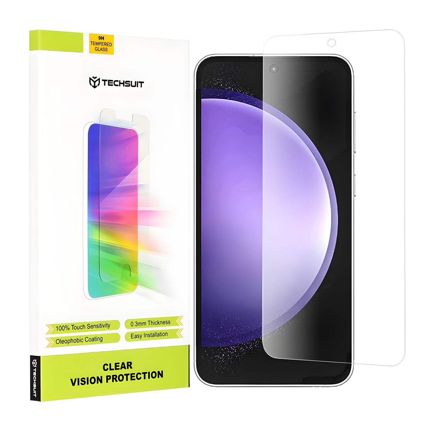 Techsuit zaštitno staklo 9H za Samsung Galaxy S23 FE - Prozirna KP29210