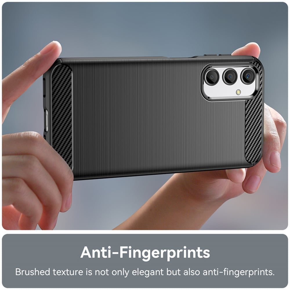 Techsuit Carbon Silicone maska za Samsung Galaxy A25 5G – crna
