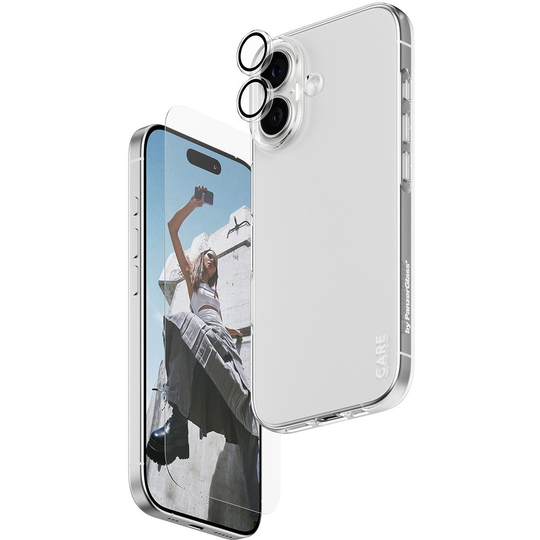PanzerGlass SAFE. | CARE™ by ® 3-in-1 Combo Bundle iPhone 17 Prozirna zaštita za zaslon Apple 1 kom