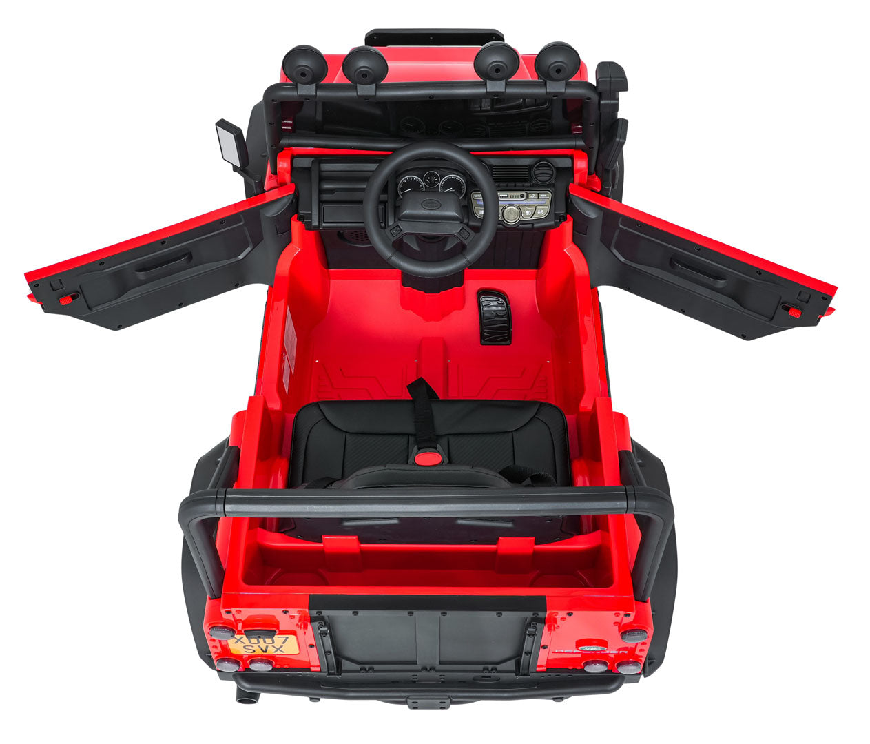 Licencirani auto na akumulator Land Rover Defender 110 SVX Concept - crveni