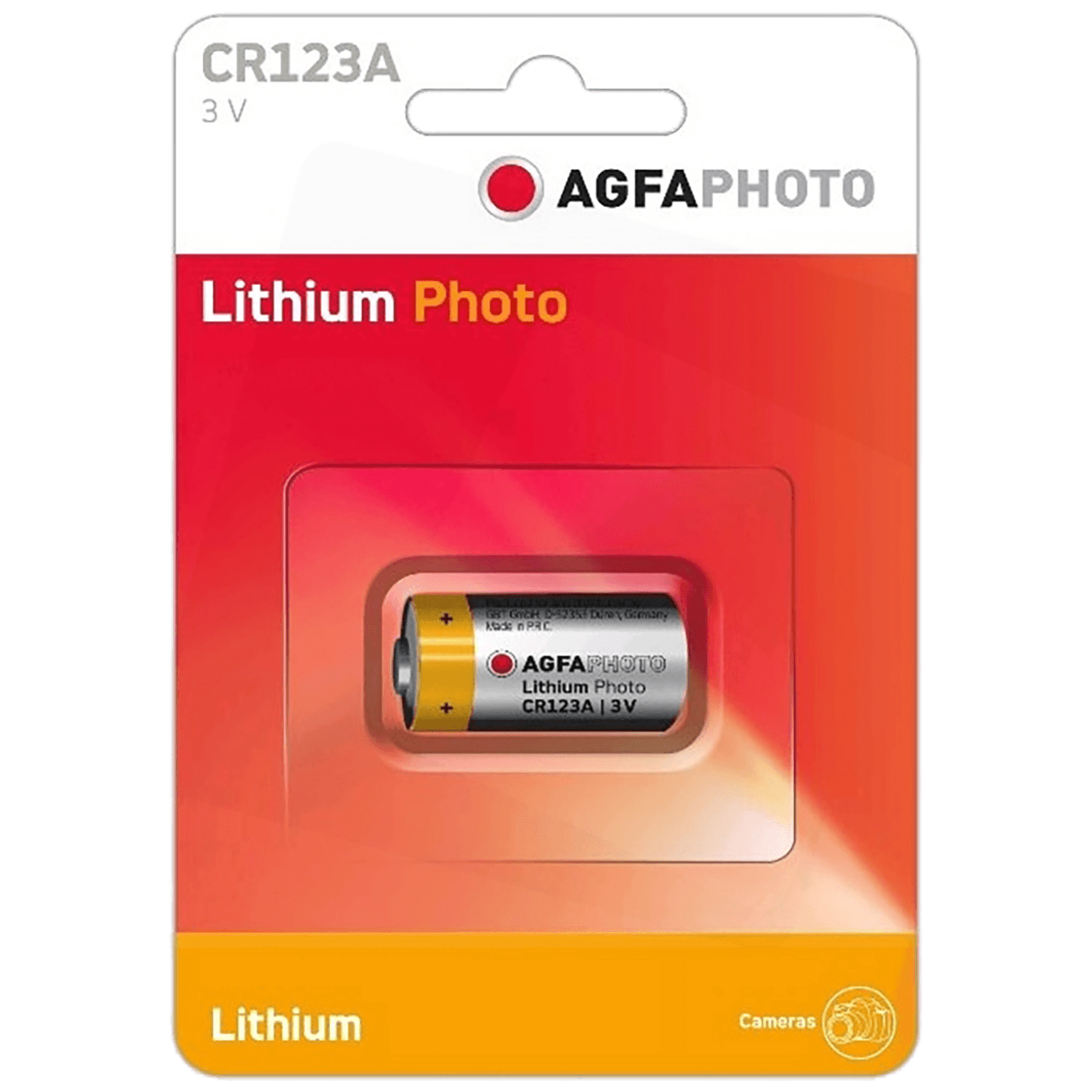 AgfaPhoto Baterija litijumska CR123A, 3V, blister 1 komad - CR123A B1