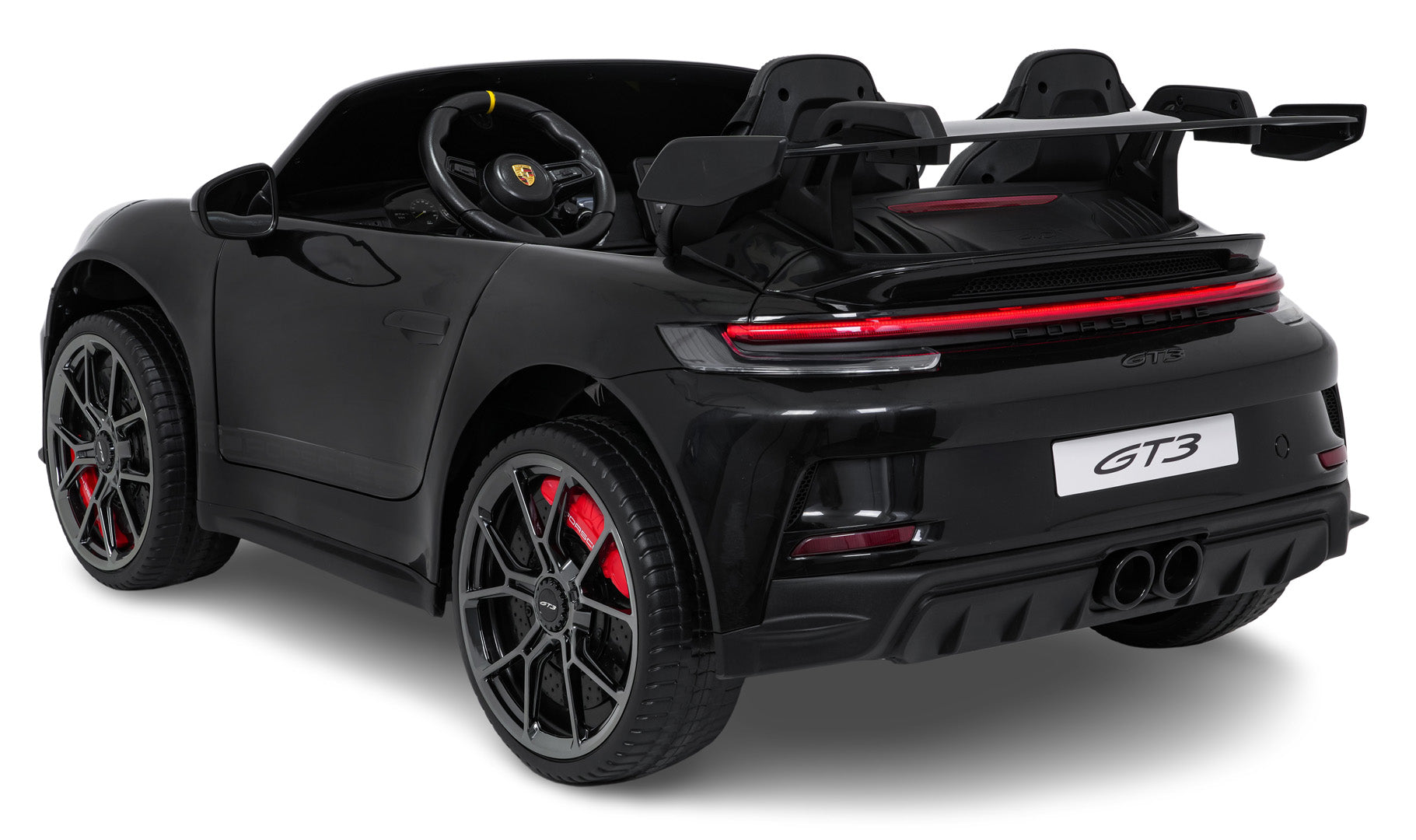 Licencirani auto na akumulator Porsche 911 GT3 4x4 STRONG - dvosjed - crni