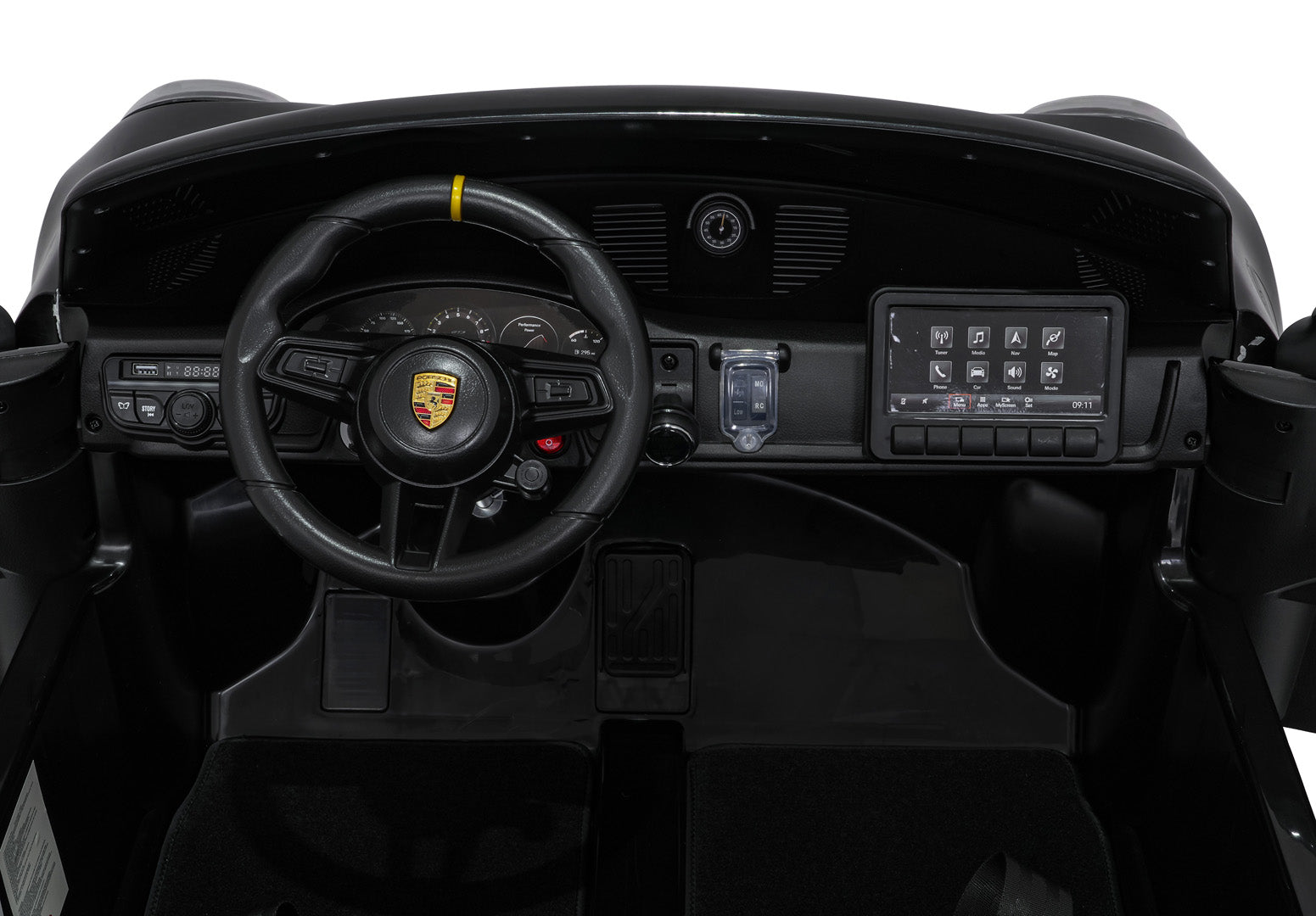 Licencirani auto na akumulator Porsche 911 GT3 4x4 STRONG - dvosjed - crni
