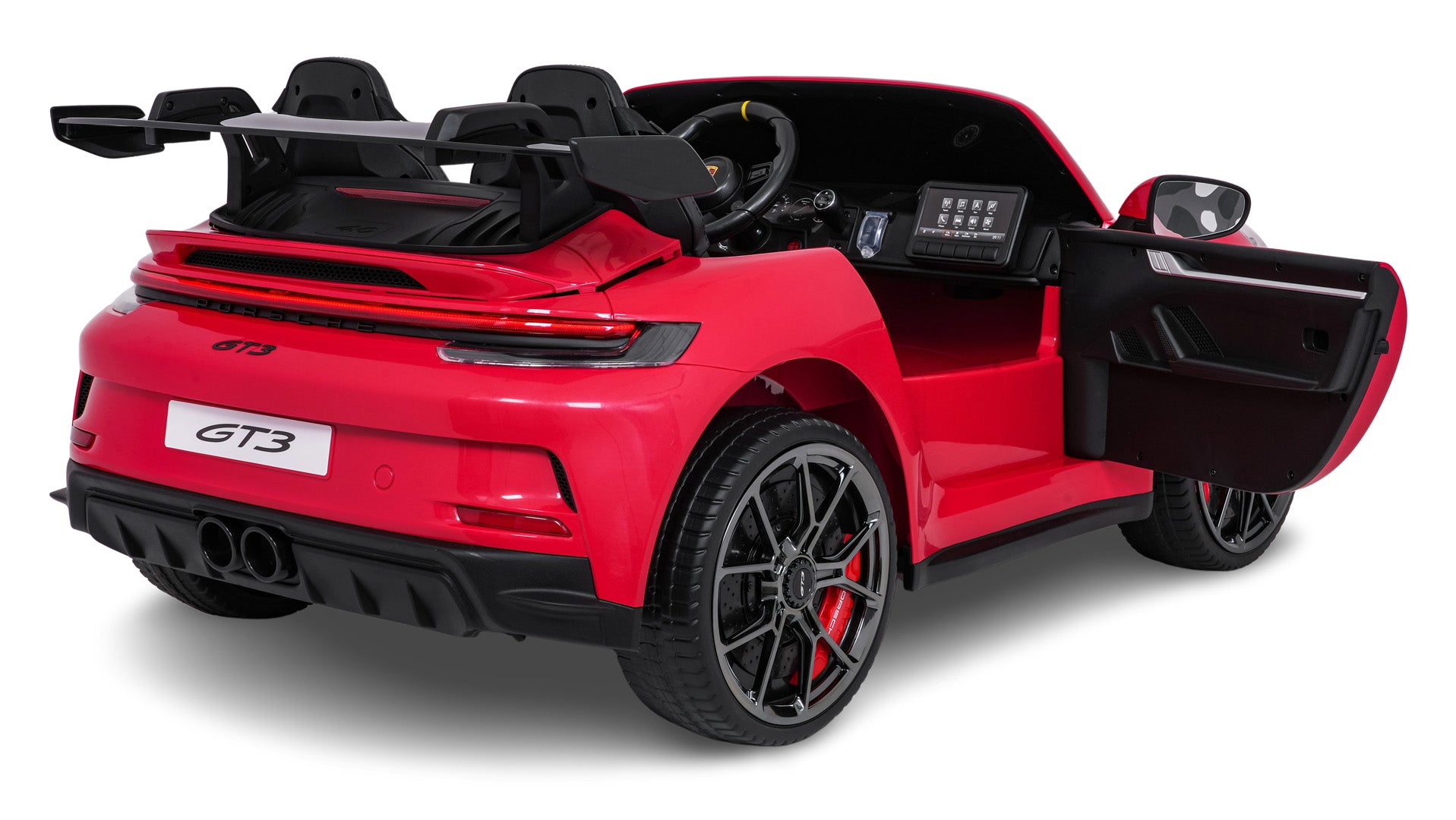 Licencirani auto na akumulator Porsche 911 GT3 STRONG - dvosjed - crveni