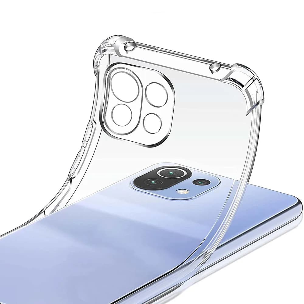 Techsuit Shockproof Clear Silicone prozirna maskica otporna na udarce za Xiaomi Mi 11 Lite 4G / Mi 11 Lite 5G / 11 Lite 5G NE