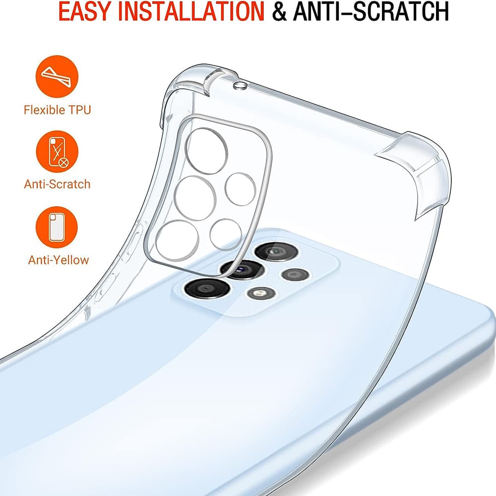 Techsuit Shockproof Clear Silicone prozirna maskica otporna na udarce za Samsung Galaxy A53 5G