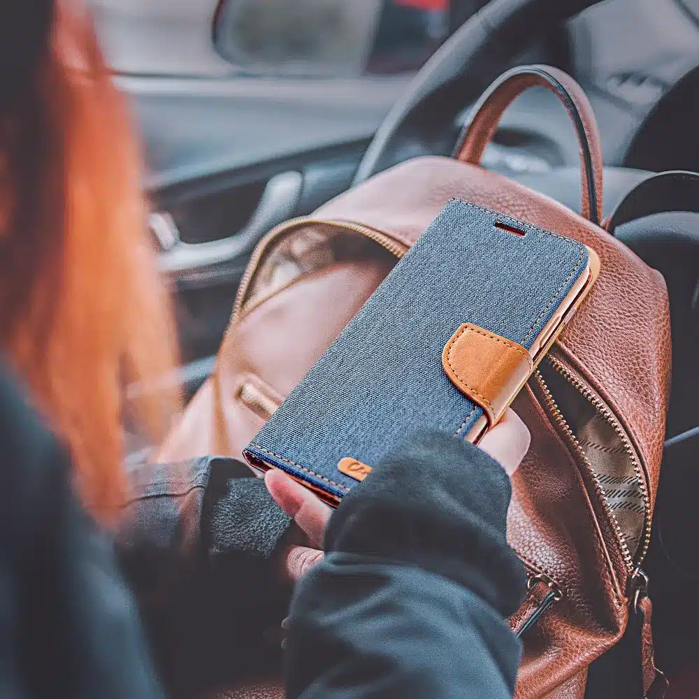 CANVAS Book case preklopna futrola za SAMSUNG GALAXY A15 4G / A15 5G navy plava