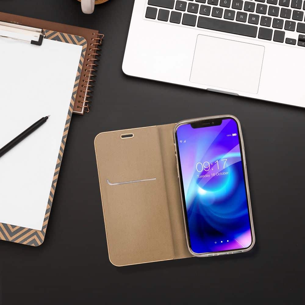 LUNA Book Gold preklopna futrola za Samsung Galaxy A57 5G gold