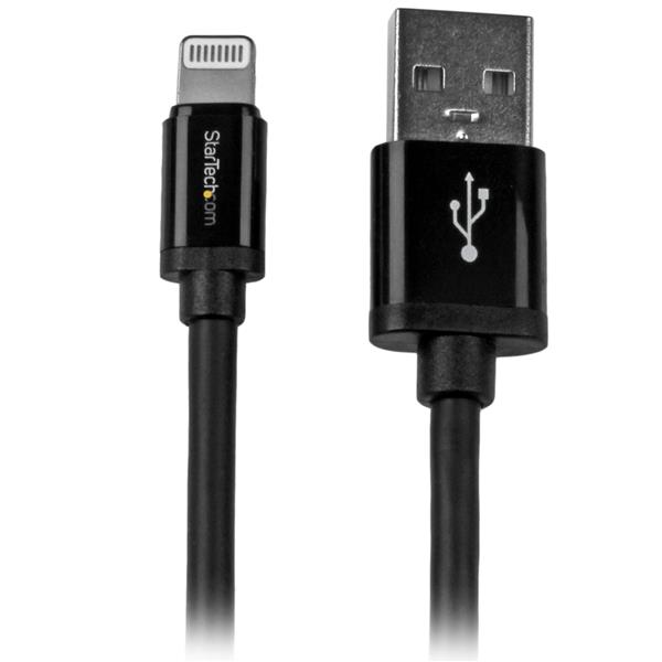 StarTech.com USBLT2MB kabel za rasvjetu 2 m Crno