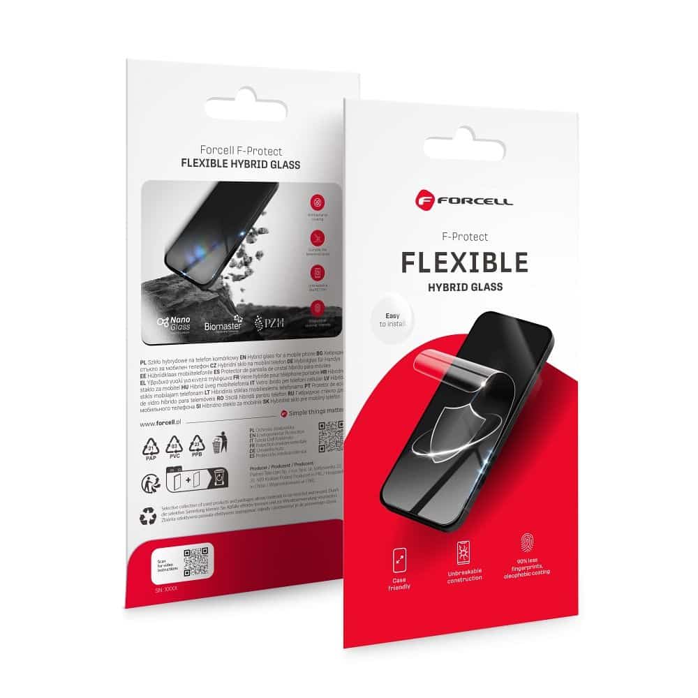 Hibridno staklo za Samsung A57 5G Forcell Flexible 5D crno