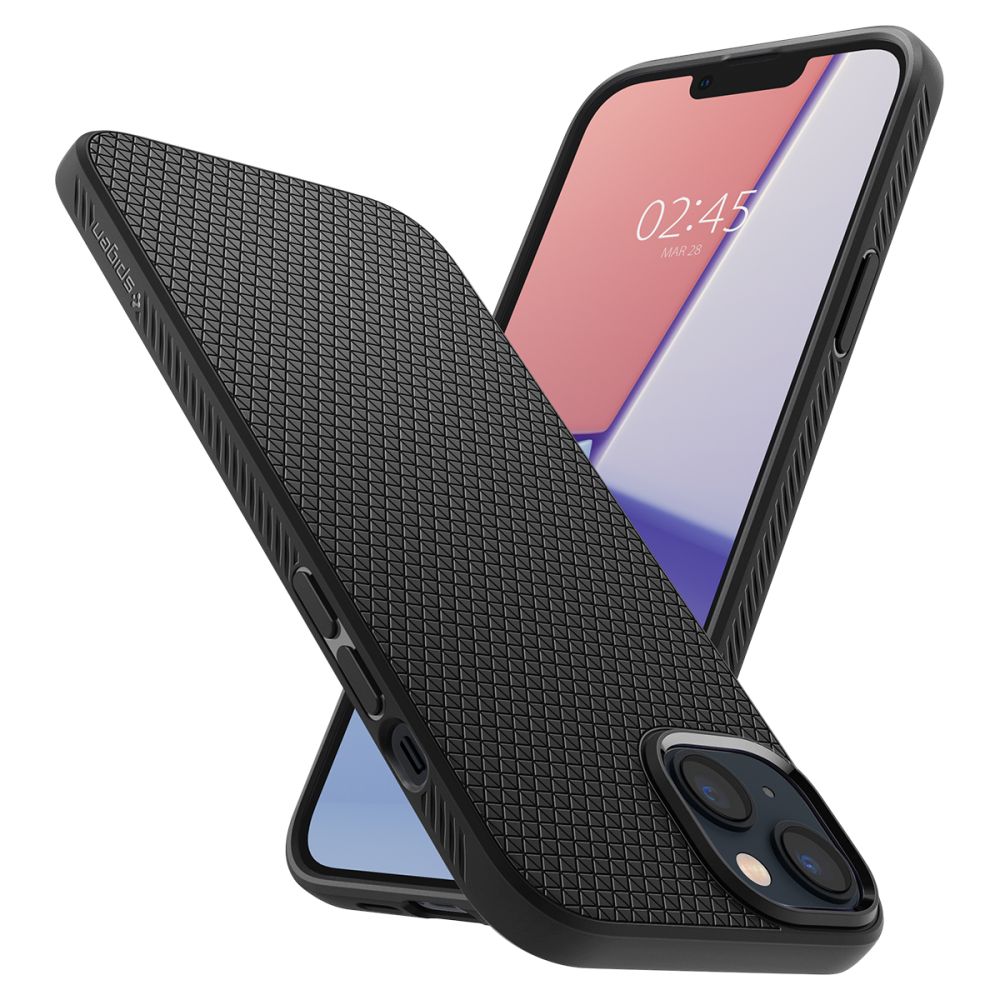 SPIGEN LIQUID AIR MASKA ZA IPHONE 14 PLUS / 15 PLUS MAT CRNA