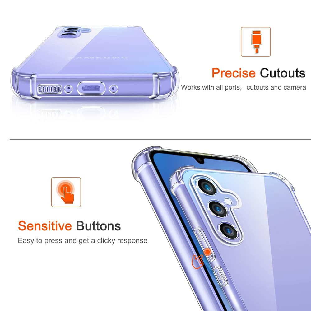 Techsuit Shockproof Clear Silicone prozirna maskica otporna na udarce za Samsung Galaxy A35 5G