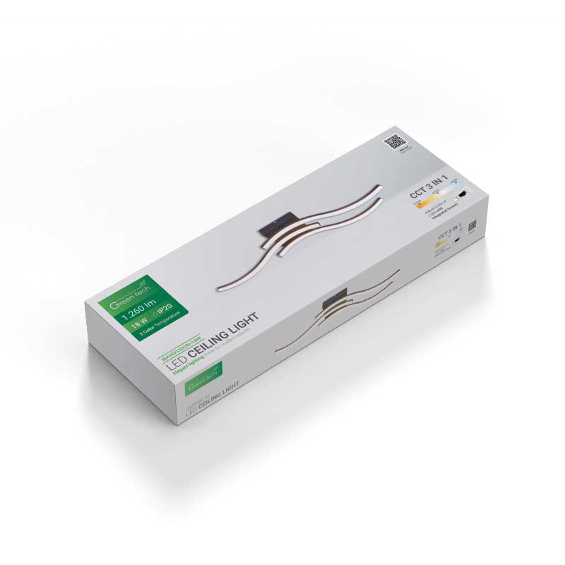 Stropna dekorativna svjetiljka WAVEFUSION-18W Green Tech 18W, 3CCT