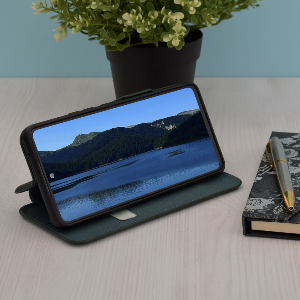 Techsuit Safe Wallet Plus preklopna futrola za Honor Magic6 Lite– tamno zelena
