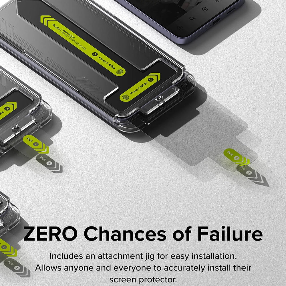 Ringke - Easy Slide kaljeno staklo (2 kom) za Samsung Galaxy S24 Plus - Privacy