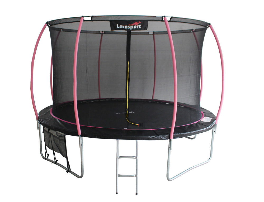 Trampolin 12 FT - crno/rozi