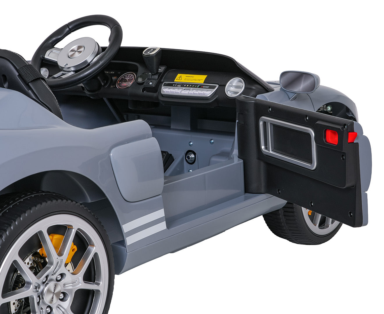 Licencirani auto na akumulator Ford GT 4x4 - dvosjed - sivi