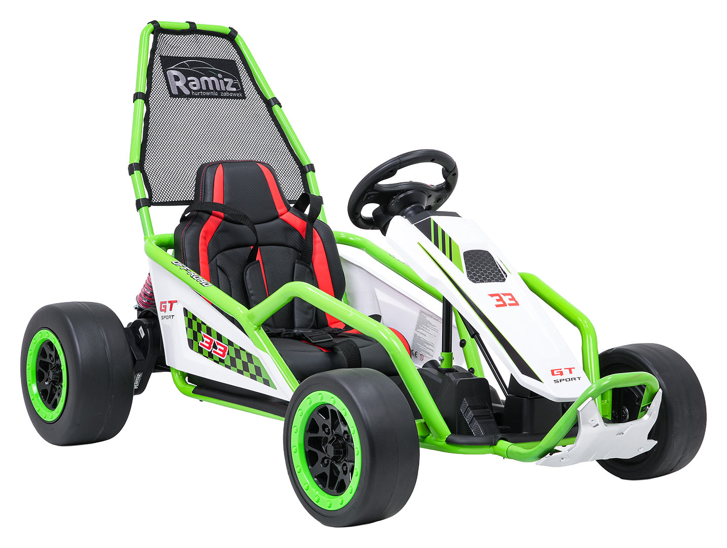 Go-Kart na akumulator TORNADO Drift - zeleni