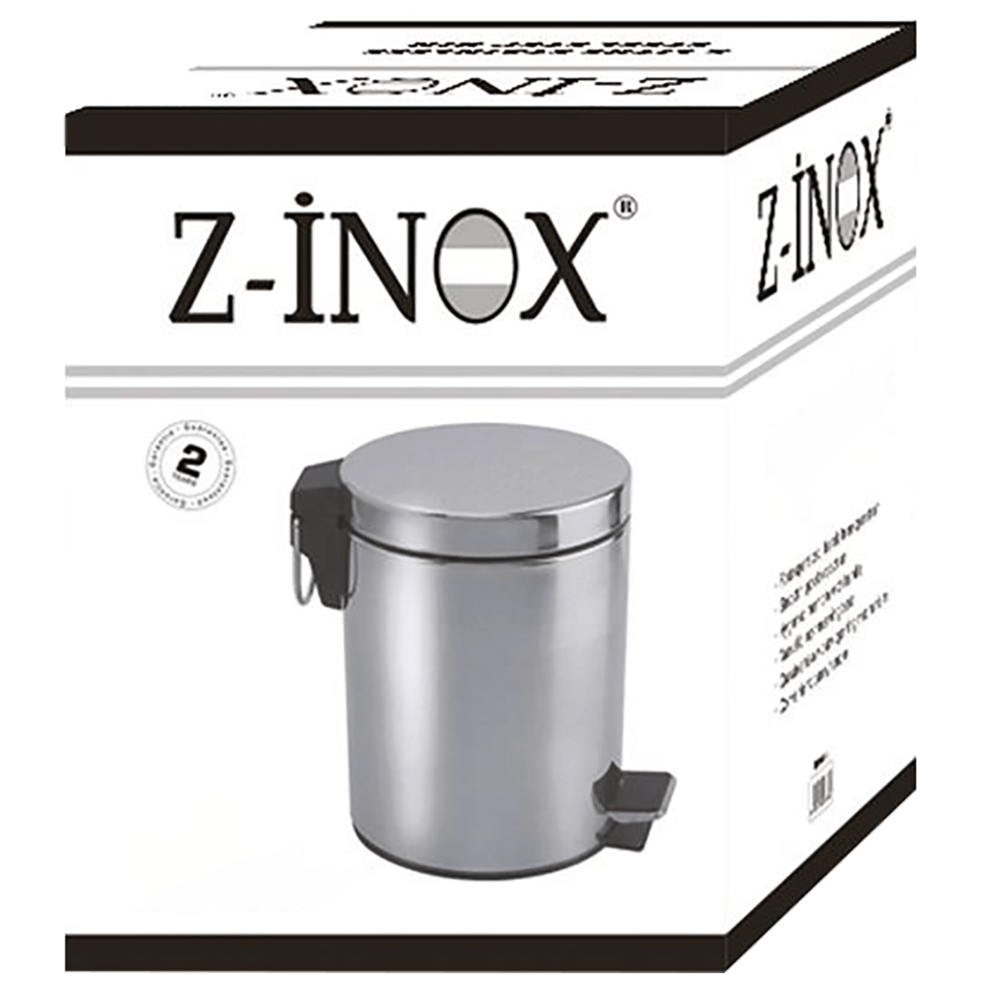Zilan Koš za smeće sa pedalom, 7 l, INOX - ZLN6898