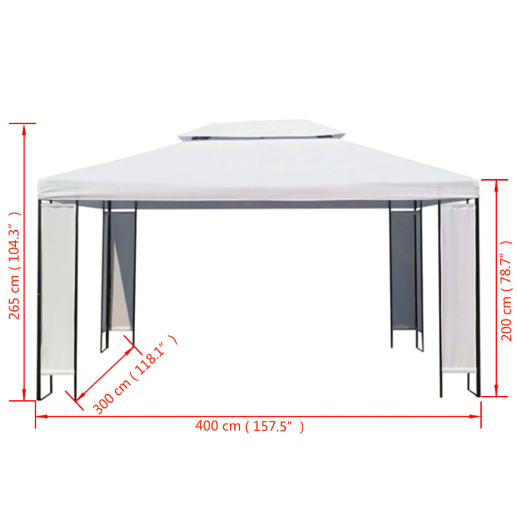 Sjenica bijela 3 x 4 m
