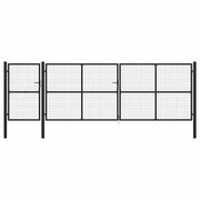 Vrtna vrata čelična 500 x 150 cm antracit