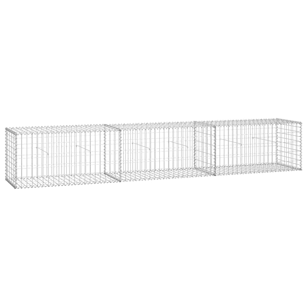 Gabionski zid s poklopcima od pocinčanog čelika 300 x 50 x 50 cm