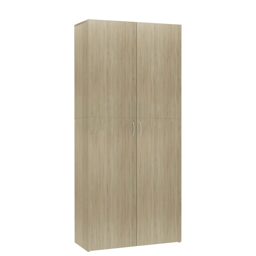 Ormarić za cipele boja hrasta 80x35,5x180 cm konstruirano drvo