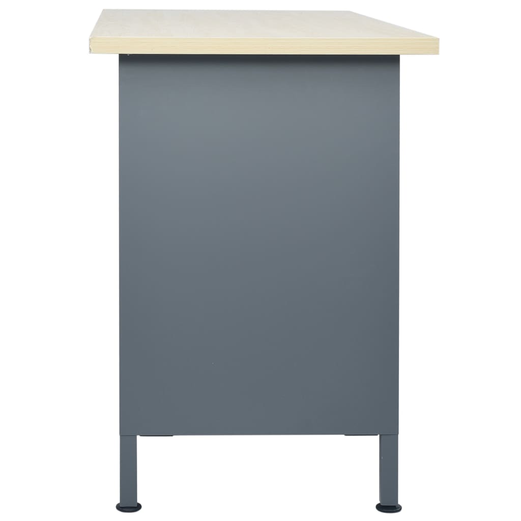 Radni stol crni 120 x 60 x 85 cm čelični