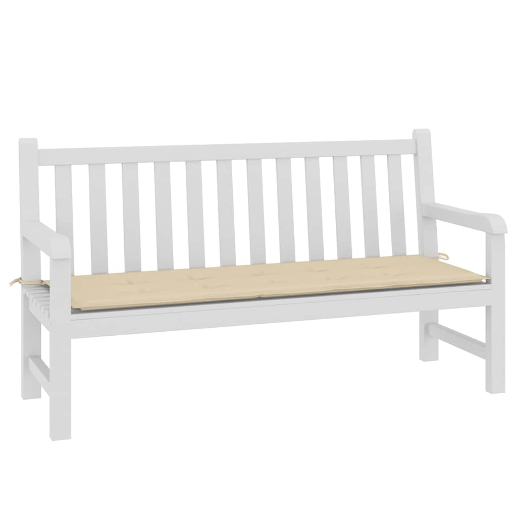 Jastuk za vrtnu klupu bež 150x50x2 cm od tkanine Oxford