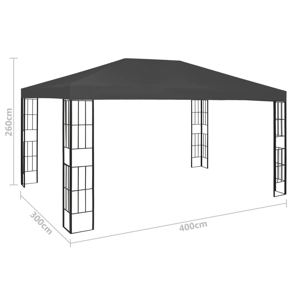 Sjenica 3 x 4 m antracit