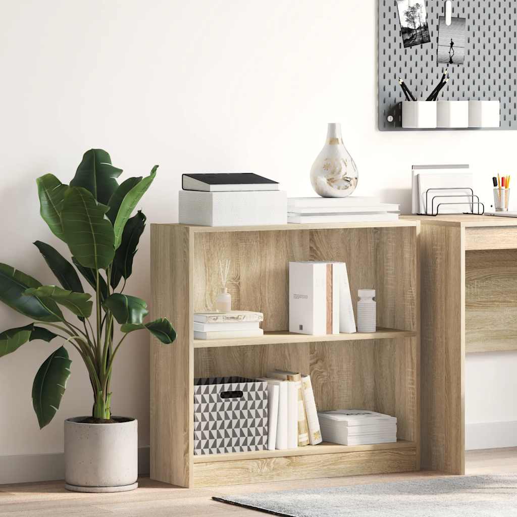 Polica za knjige sonoma hrast 80x24x75 cm izrađeno drvo