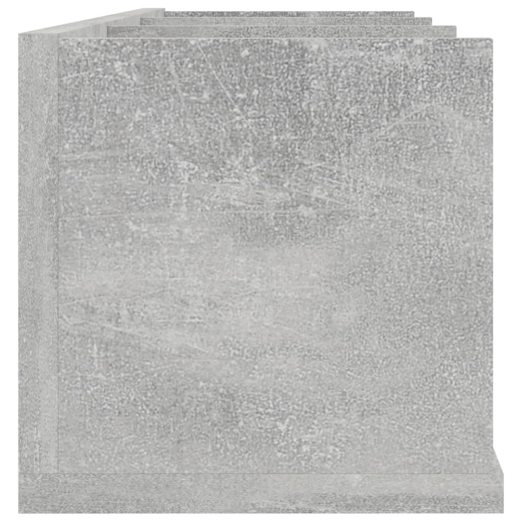 Zidna polica za CD-ove boja betona 75x18x18cm konstruirano drvo