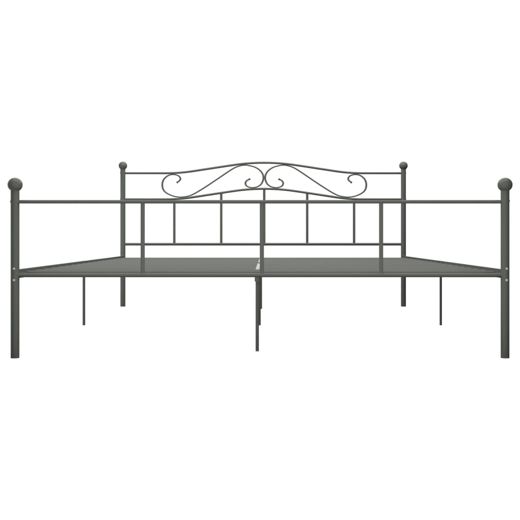 Okvir za krevet sivi metalni 180 x 200 cm