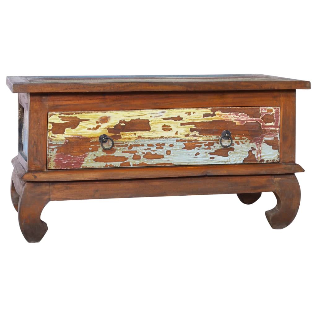 Stolić za kavu 80 x 50 x 40 cm od obnovljene tikovine