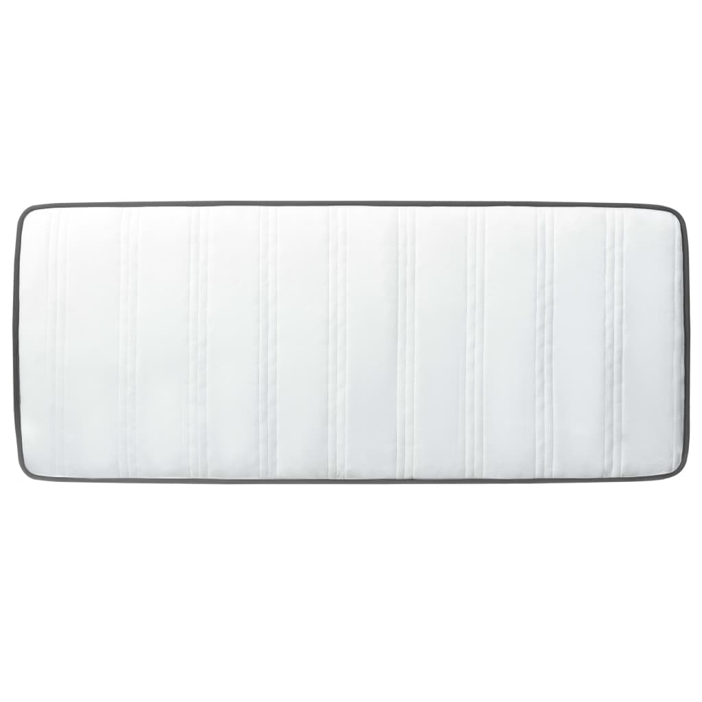 Krevet od tkanine s oprugama tamnosivi 100 x 200 cm